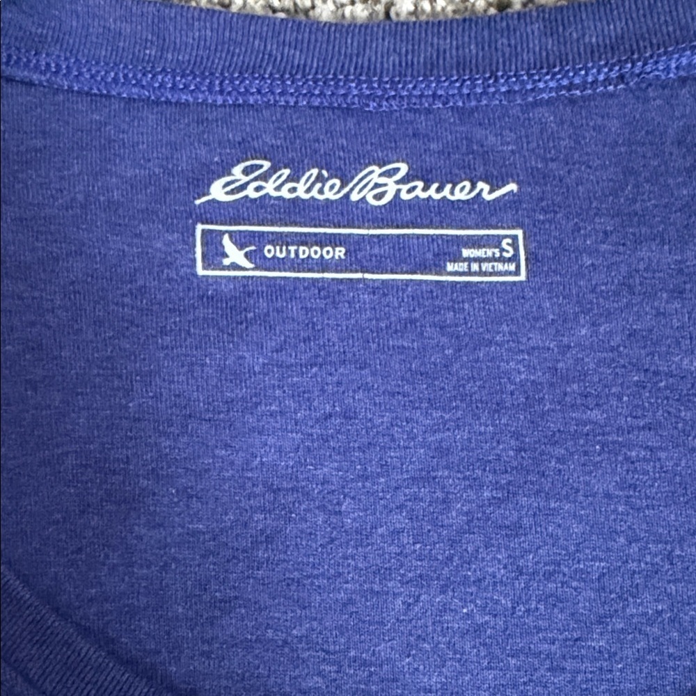 Eddie Bauer Outdoor 3/4 Sleeve 100% Cotton Scoop neck Tee, Small, Like New - Picture 6 of 7